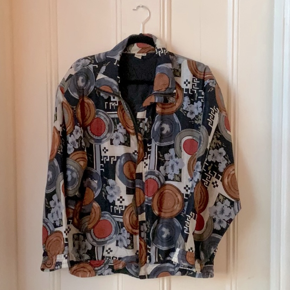 Vintage Silk Bomber Jacket